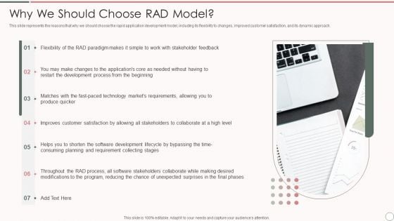 Rapid Application Development Architecture Why We Should Choose Rad Model Icons PDF