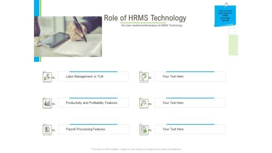 Rapid Innovation In HR Technology Space Role Of HRMS Technology Ppt Ideas Demonstration PDF