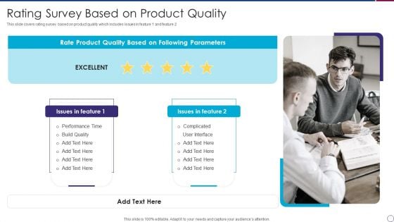 Rating Survey Based On Product Quality Infographics PDF