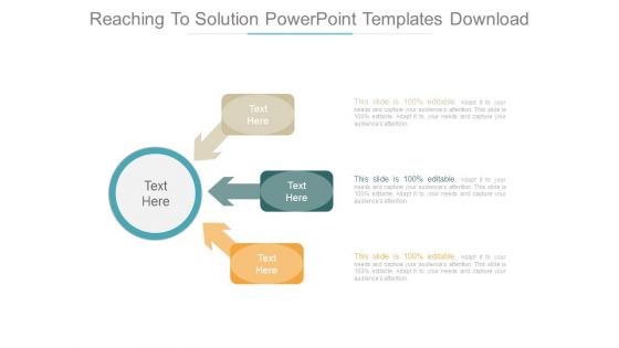 Reaching To Solution Powerpoint Templates Download