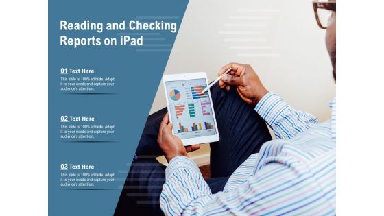 Reading And Checking Reports On Ipad Ppt PowerPoint Presentation Inspiration Shapes