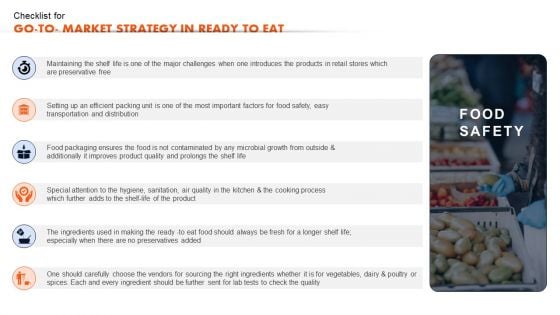 Ready To Eat Food Market Analysis Checklist For Go To Market Strategy In Ready To Eat Rules PDF