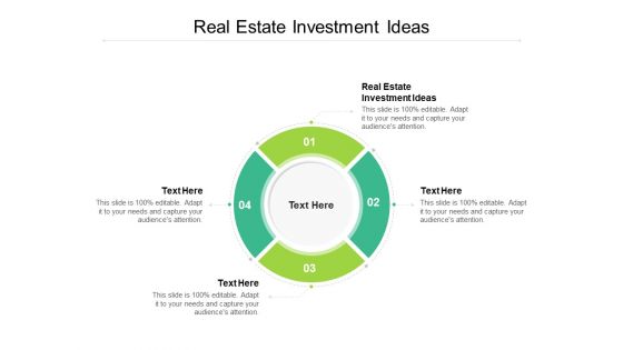 Real Estate Investment Ideas Ppt PowerPoint Presentation Styles Design Inspiration Cpb