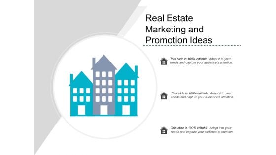 Real Estate Marketing And Promotion Ideas Ppt PowerPoint Presentation Outline Example Topics