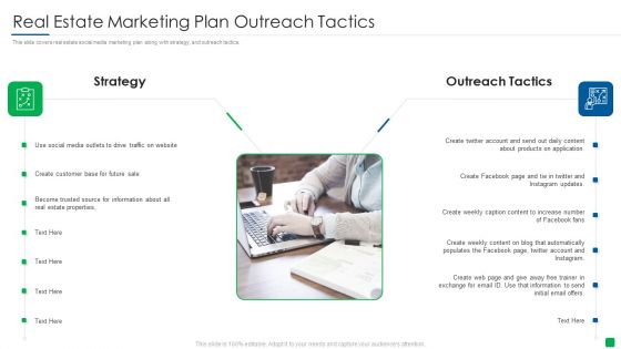 Real Estate Marketing Plan Outreach Tactics Template PDF