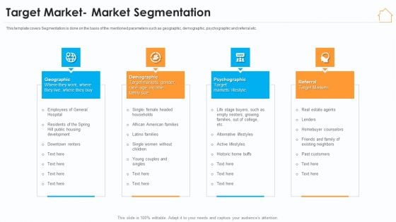 Real Estate Marketing Strategy Vendors Target Market Market Segmentation Microsoft PDF