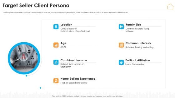 Real Estate Marketing Strategy Vendors Target Seller Client Persona Microsoft PDF