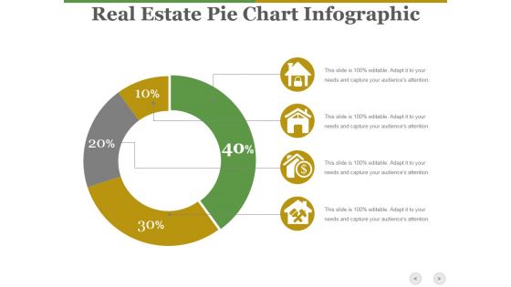 Real Estate Pie Chart Infographic Ppt PowerPoint Presentation Show Diagrams