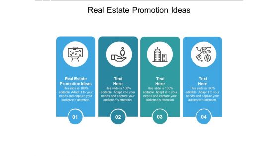 Real Estate Promotion Ideas Ppt PowerPoint Presentation Outline Slide Cpb