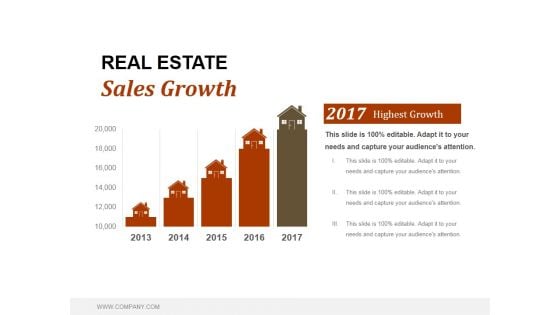 Real Estate Sales Growth Ppt PowerPoint Presentation Styles