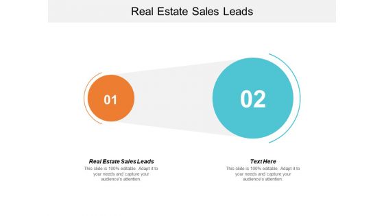 Real Estate Sales Leads Ppt PowerPoint Presentation Styles Good Cpb