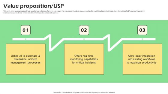Real Time Incident Management Solution Investor Funding Pitch Deck Value Proposition USP Rules PDF