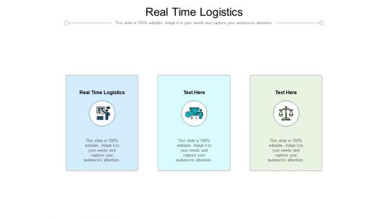 Real Time Logistics Ppt PowerPoint Presentation Professional Good Cpb Pdf