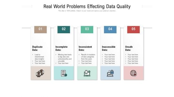 Real World Problems Effecting Data Quality Ppt PowerPoint Presentation File Clipart Images PDF Real World Problems Effecting Data Quality Ppt PowerPoint Presentation File Clipart Images PDF
