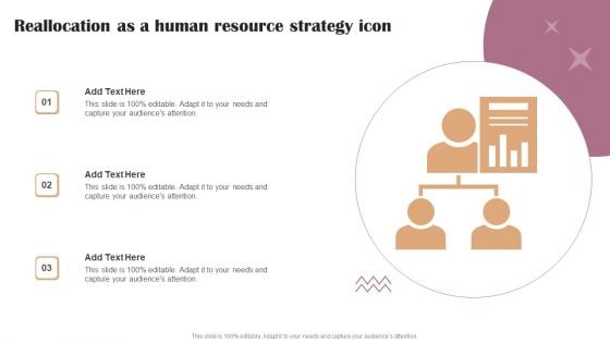 Reallocation As A Human Resource Strategy Icon Professional PDF