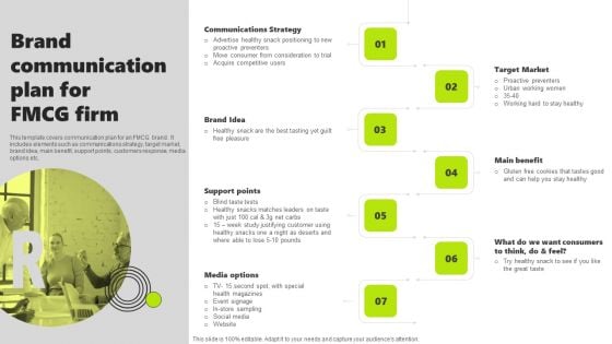 Rebrand Kick Off Plan Brand Communication Plan For FMCG Firm Download PDF