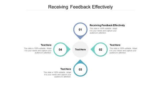 Receiving Feedback Effectively Ppt PowerPoint Presentation Slides Vector Cpb