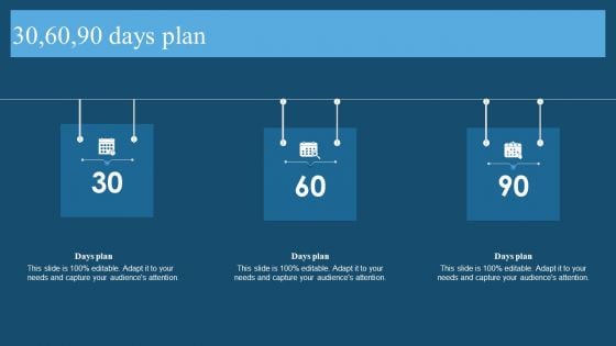 Recent Technologies In IT Industry 30 60 90 Days Plan Infographics PDF