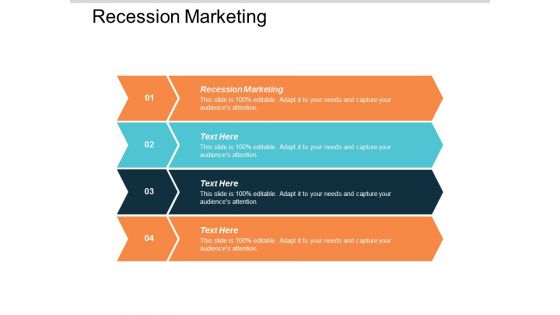 Recession Marketing Ppt Powerpoint Presentation Model Microsoft Cpb