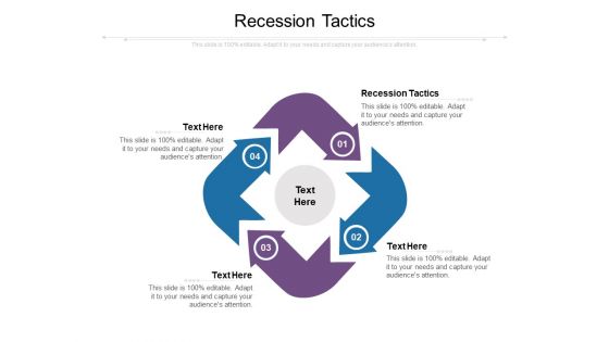 Recession Tactics Ppt PowerPoint Presentation Infographics Objects Cpb