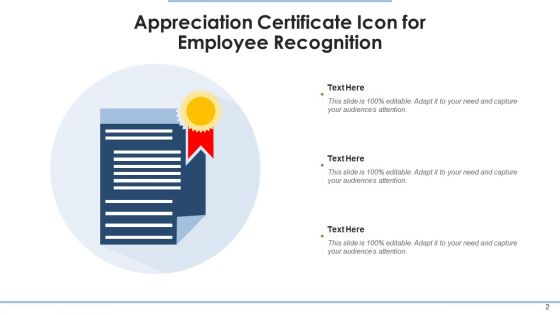 Recognition Icon Excellent Service Ppt PowerPoint Presentation Complete Deck With Slides