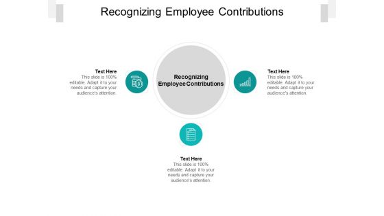 Recognizing Employee Contributions Ppt PowerPoint Presentation Gallery Shapes Cpb Pdf