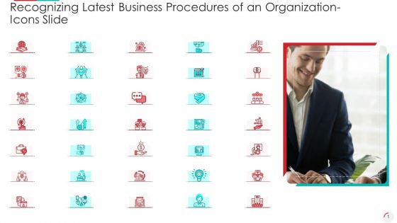 Recognizing Latest Business Procedures Of An Organization Icons Slide Demonstration PDF