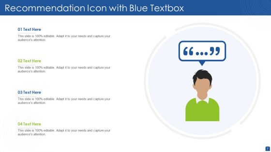 Recommendation Icon Ppt PowerPoint Presentation Complete Deck With Slides