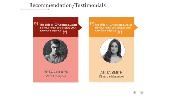 Recommendation Testimonials Ppt PowerPoint Presentation Graphics