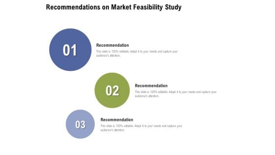Recommendations On Market Feasibility Study Ppt PowerPoint Presentation Pictures Smartart