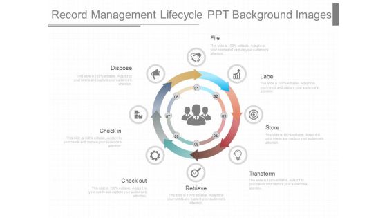 Record Management Lifecycle Ppt Background Images