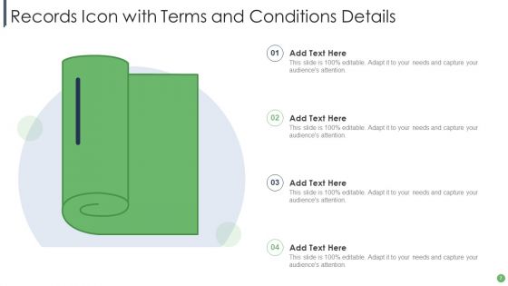 Records Icon Ppt PowerPoint Presentation Complete Deck With Slides
