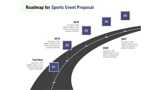 Recreational Program Roadmap For Sports Event Proposal Ppt Ideas Vector PDF