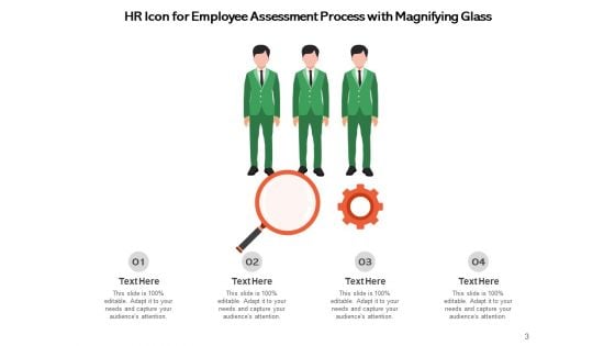 Recruiter Icon Magnifying Glass Ppt PowerPoint Presentation Complete Deck