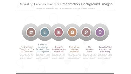 Recruiting Process Diagram Presentation Background Images