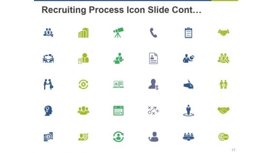 Recruiting Process Ppt PowerPoint Presentation Complete Deck With Slides