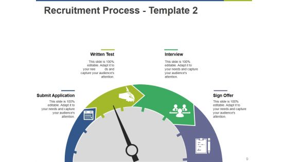 Recruiting Process Ppt PowerPoint Presentation Complete Deck With Slides