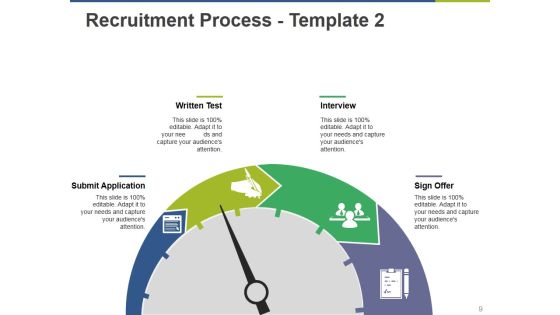 Recruiting Process Ppt PowerPoint Presentation Complete Deck With Slides Slide09