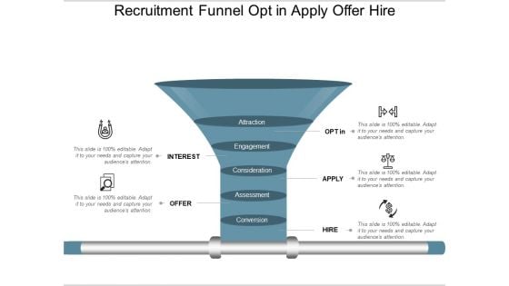 Recruitment Funnel Opt In Apply Offer Hire Ppt PowerPoint Presentation Styles Maker