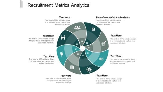 Recruitment Metrics Analytics Ppt PowerPoint Presentation Gallery Backgrounds Cpb
