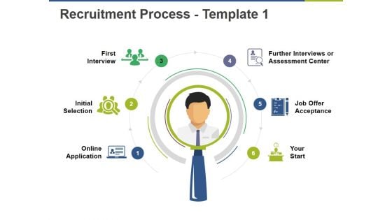 Recruitment Process Template 1 Ppt PowerPoint Presentation Outline Rules