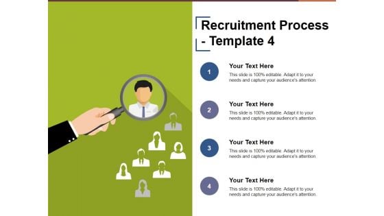 Recruitment Process Template 4 Ppt PowerPoint Presentation Infographic Template Styles