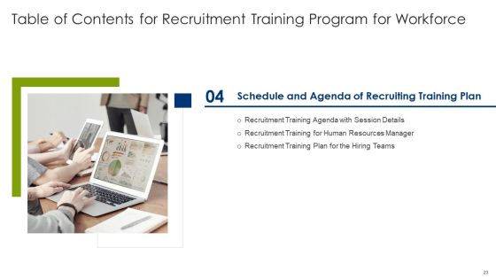 Recruitment Training Program For Workforce Ppt PowerPoint Presentation Complete Deck With Slides Slide23