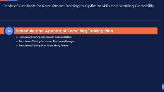 Recruitment Training To Optimize Skills And Working Capability Ppt PowerPoint Presentation Complete Deck With Slides