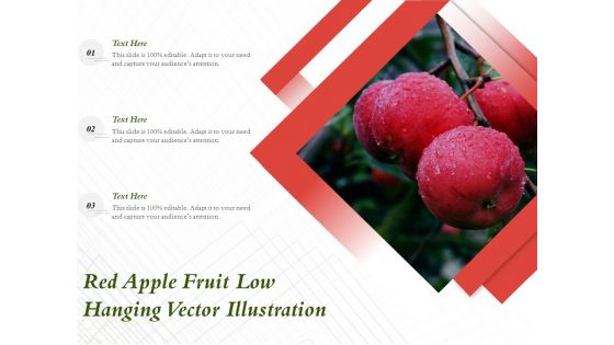 Red Apple Fruit Low Hanging Vector Illustration Ppt PowerPoint Presentation File Skills PDF