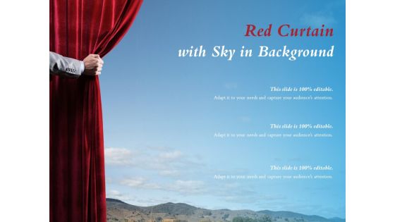 Red Curtain With Sky In Background Ppt PowerPoint Presentation File Example Introduction