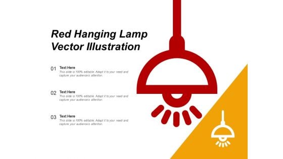 Red Hanging Lamp Vector Illustration Ppt PowerPoint Presentation Outline Deck PDF