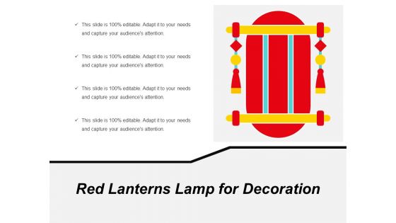 Red Lanterns Lamp For Decoration Ppt PowerPoint Presentation File Show PDF