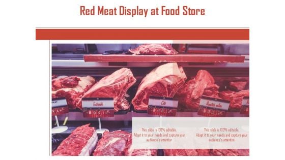 Red Meat Display At Food Store Ppt PowerPoint Presentation Icon Samples PDF