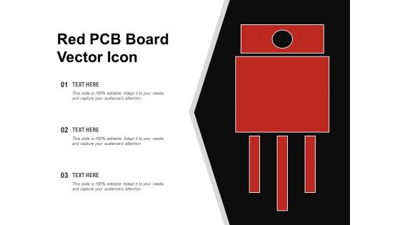 Red PCB Board Vector Icon Ppt PowerPoint Presentation Inspiration Slide Download PDF